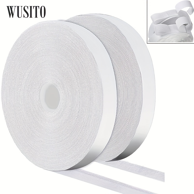 Wusito Hook And Loop Tape Roll With Heavy Duty Adhesive - Temu