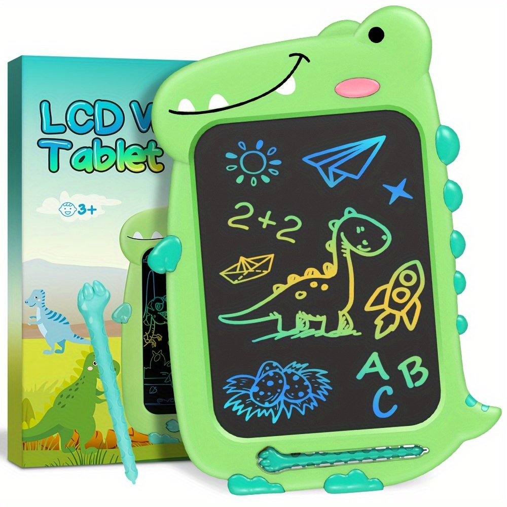Tablette d'écriture LCD, bloc de dessin de 10 pouces, tableau de  griffonnage à écran coloré pour enfants, jouets-cadeaux de voyage pour  garçons et filles de 2 3 4 5 6 ans 