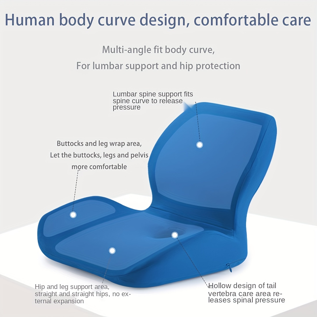 Chair Back Support Cushion Comfortable Lumbar support in a choice of  colours