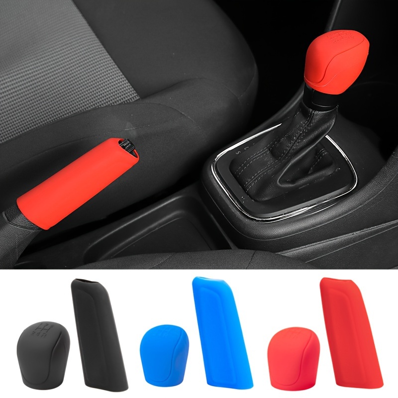 1pc Universal Car Shifter Knob Cover Breathable Gear Stick Shift