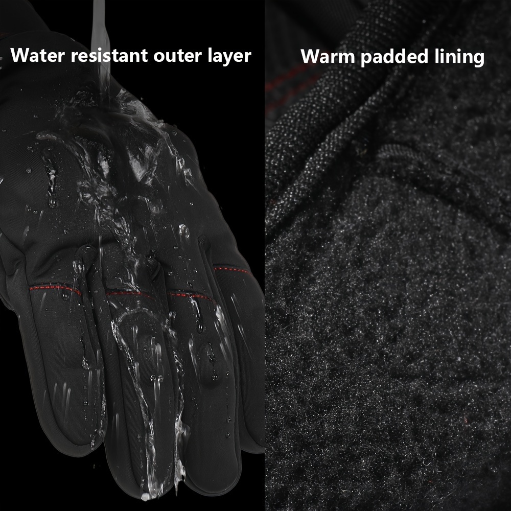 Gants À Écran Tactile Femme Hiver Waterproof Coupe-Vent Anti