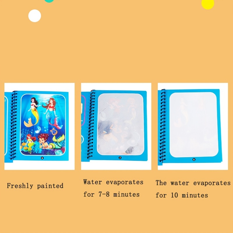 Libri Colorare L'acqua Bambini Piccoli Libro Pittura L'acqua - Temu Italy