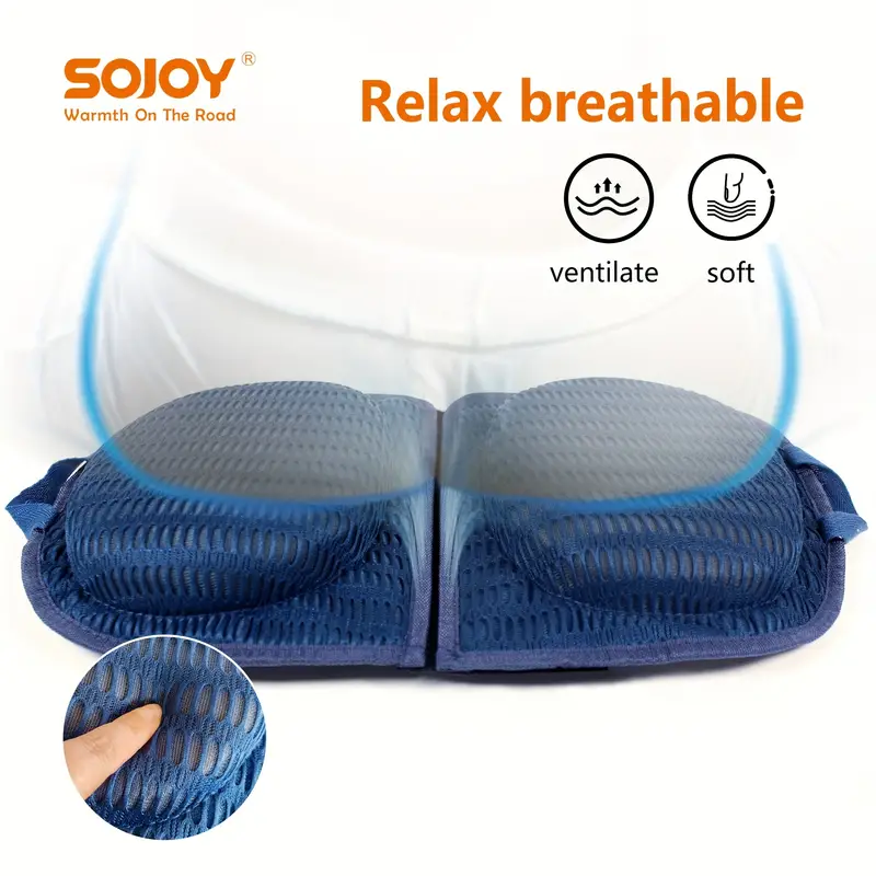 Smart Travel Comfort: Sojoy 3-in-1 Foldable Memory Foam Seat Cushion - A  Must-Have for Any Journey!