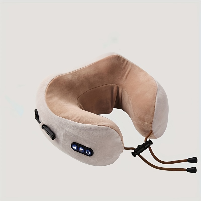 U-shaped Neck Pillow USB Charging Travel Massage Pillow Electric