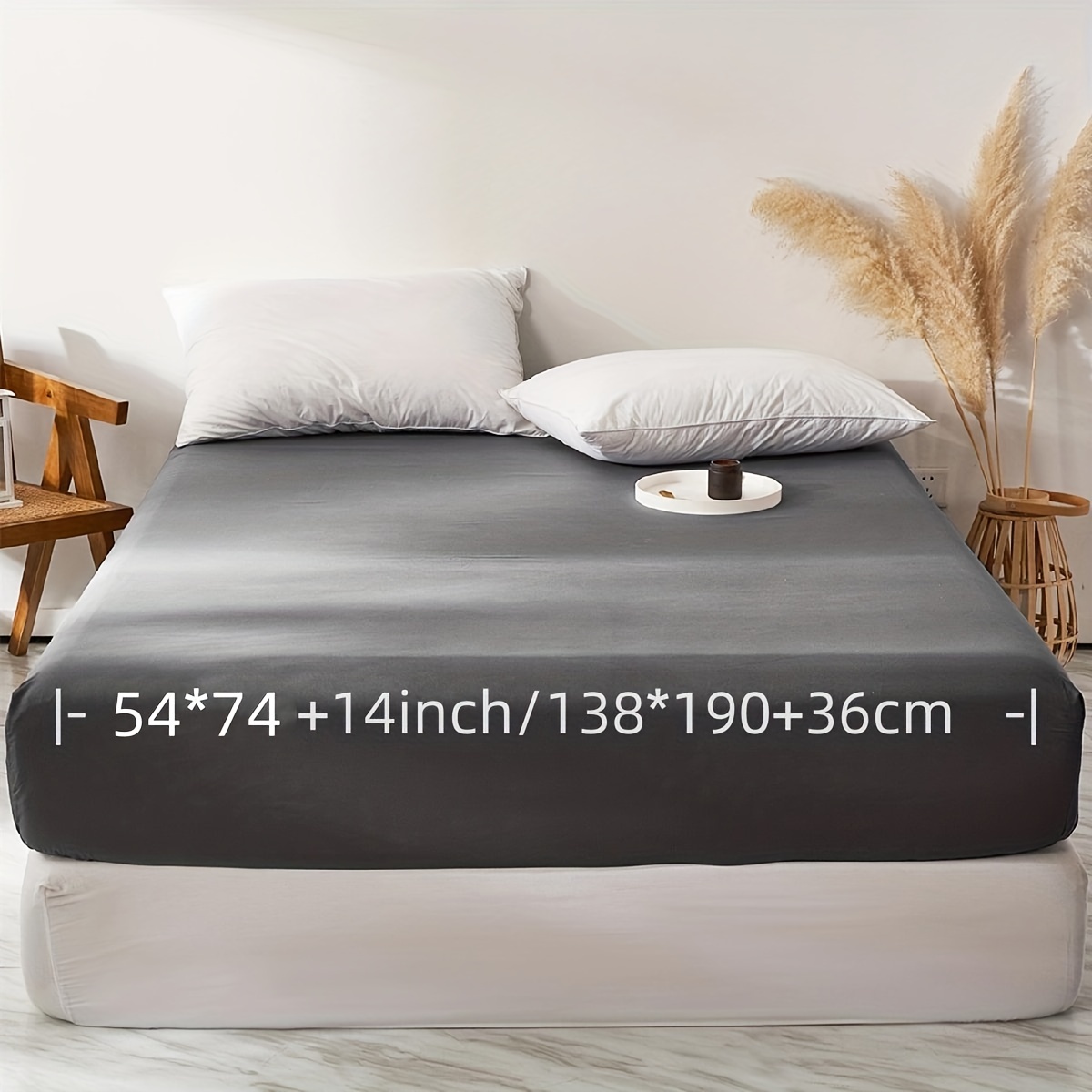 Luxury Bed Sheets Soft Comfortable Cotton Flat Sheet Solid Color