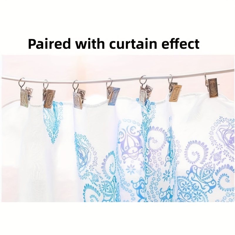 20pcs Metal Curtain Alligator Clips Curtain Hooks Shower Curtain