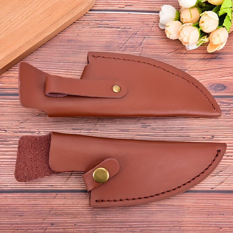 1pc Knife Cover Leather Knife Sheath Knife Sleeves Outdoor Camping