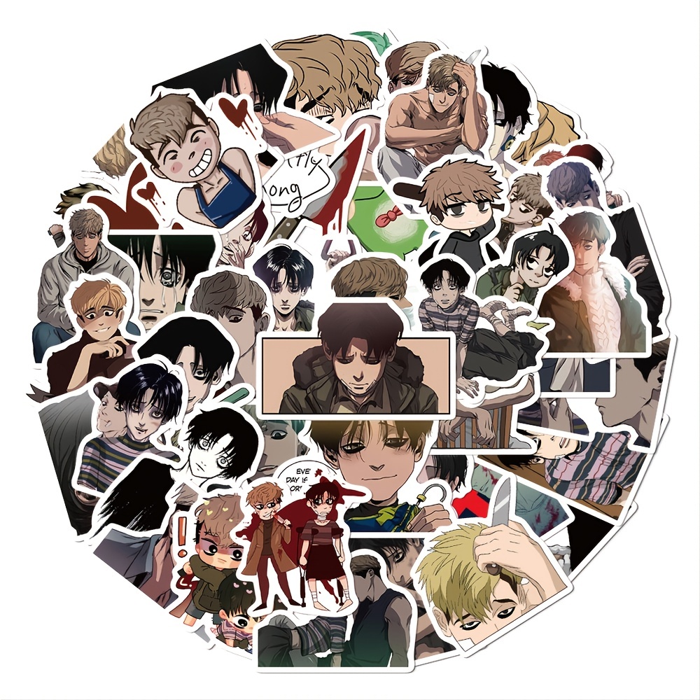 Anime Killing Stalking Series Graffiti Waterproof Sticker Diy Creative  Toys,diy Decor Materials - Temu Switzerland