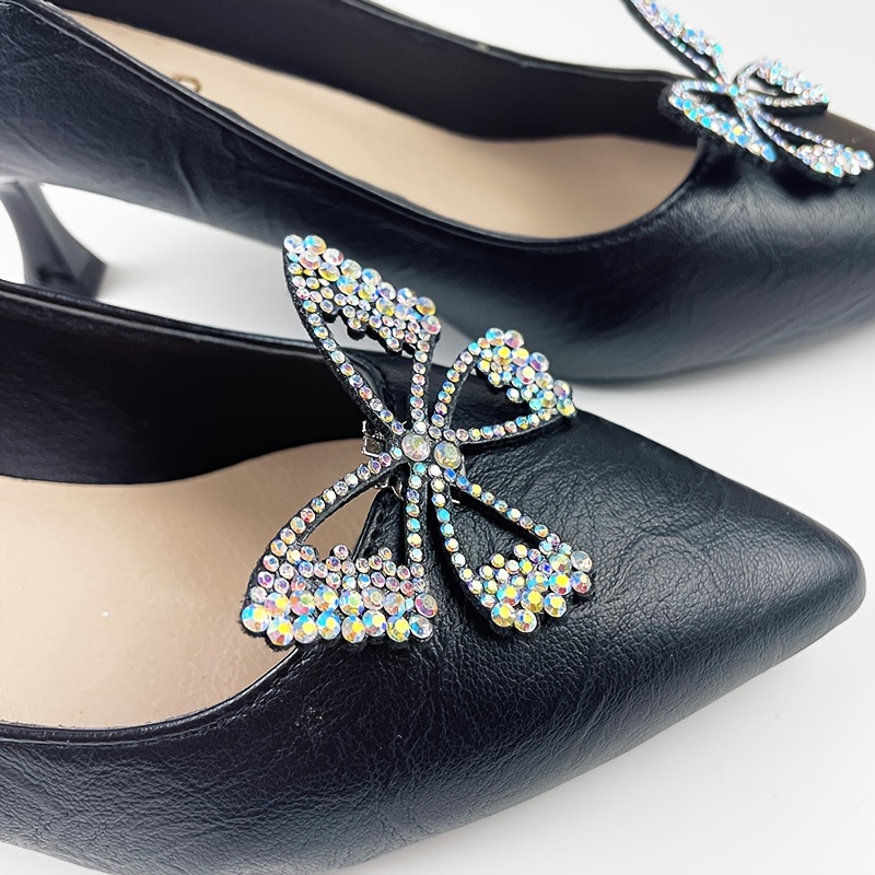 sparkling bow shoe clips removable Temu Australia