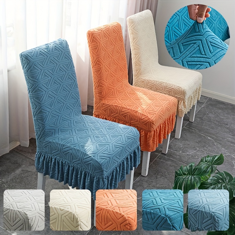 Washable Spandex Chair Slipcover Elastic Chair Cover Kitchen - Temu Canada