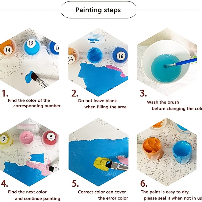 DIY Paint by Numbers for Adults Beginner, Adult Paint by Number