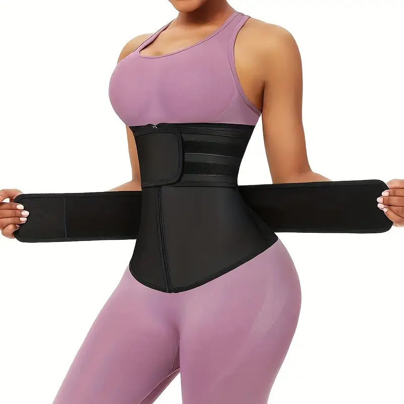 Entrenador de cintura para mujer, cinturón recortador, moldeador de cuerpo  delgado, faja Lumbar para pérdida de peso, cinturón recortador de