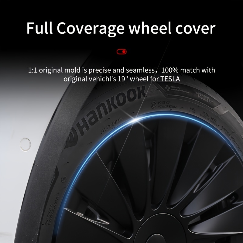 Enjoliveur pour Tesla Model 3 Encercle complet Encadrement automatique  Couvrir les roues Réduire la résistance au vent Tesla Voiture de bouchon de