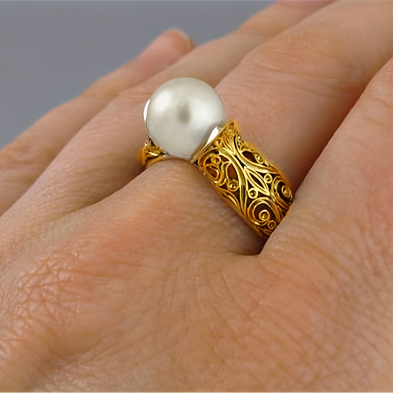 Pearl on sale statement ring