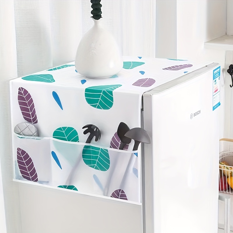 Household Refrigerator Cover Dust Proof Cloth Storage And - Temu