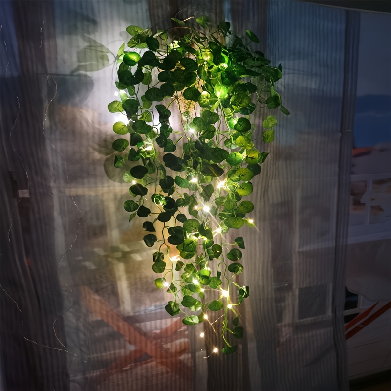 Artificial Hanging Plants 37.4in Fake Ivy Vine Leaves for Patio Home  Bedroom wedding party garden wall Indoor Outdoor Wall Decor