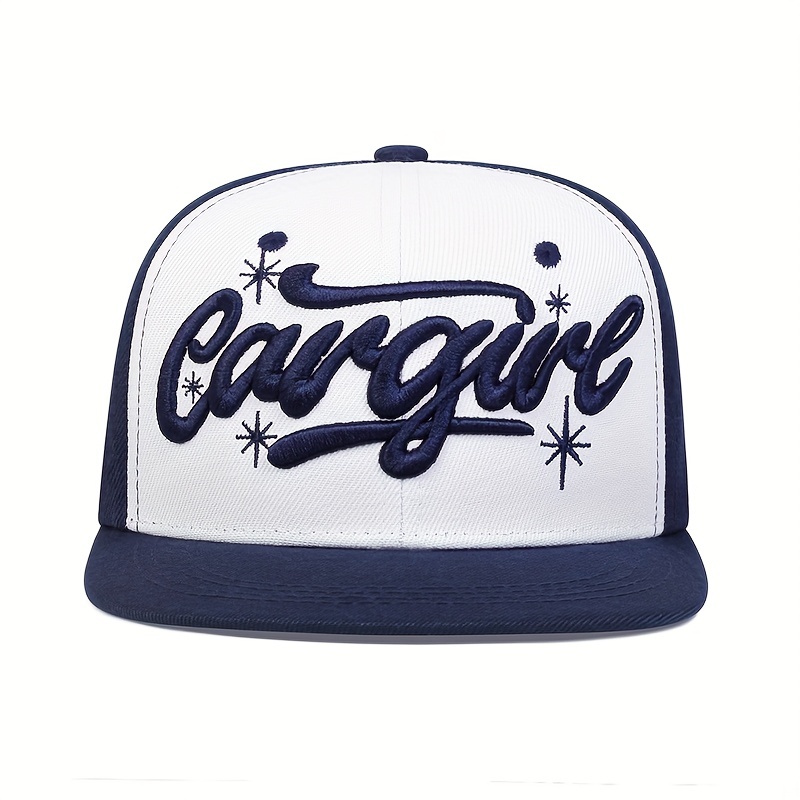 Men's Letter Flat Brim Hat