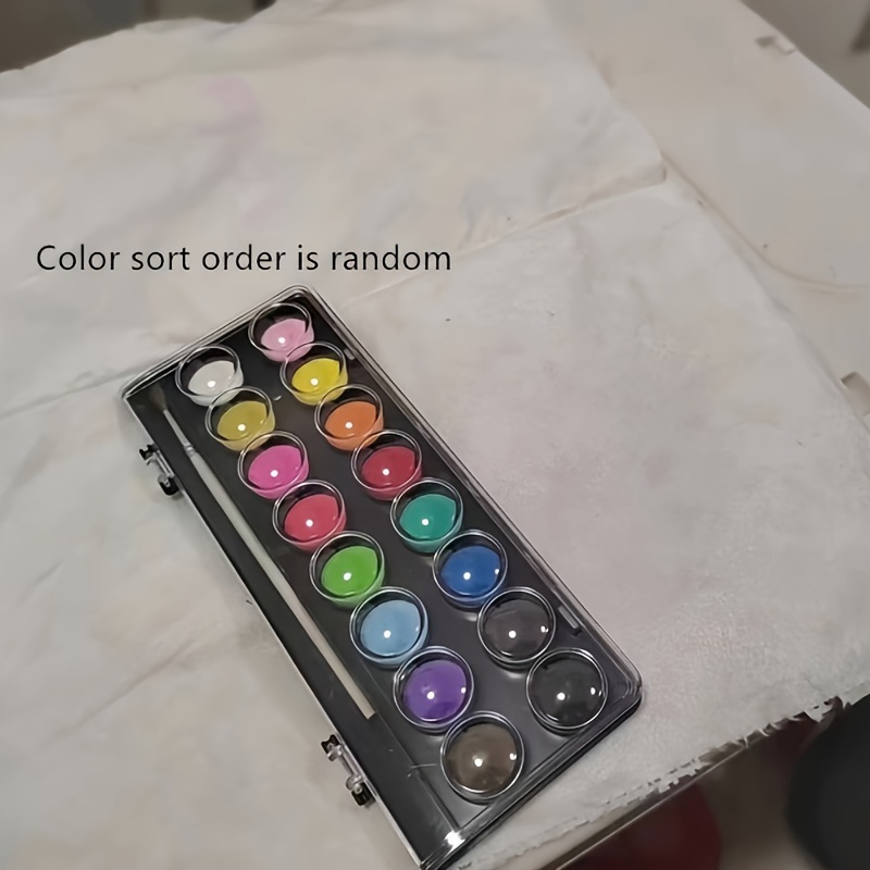 2x Tavolozza dei colori per pittori per acquerelli e colori acrilici in  plastica