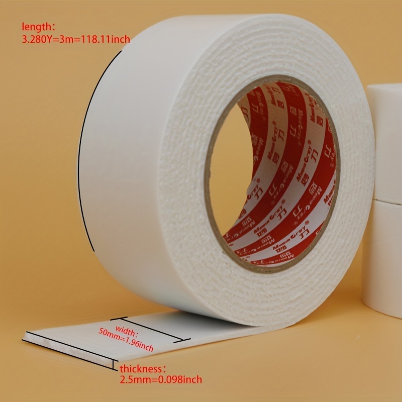 Strong Foam Double sided Tape Thick High viscosity Fixed - Temu