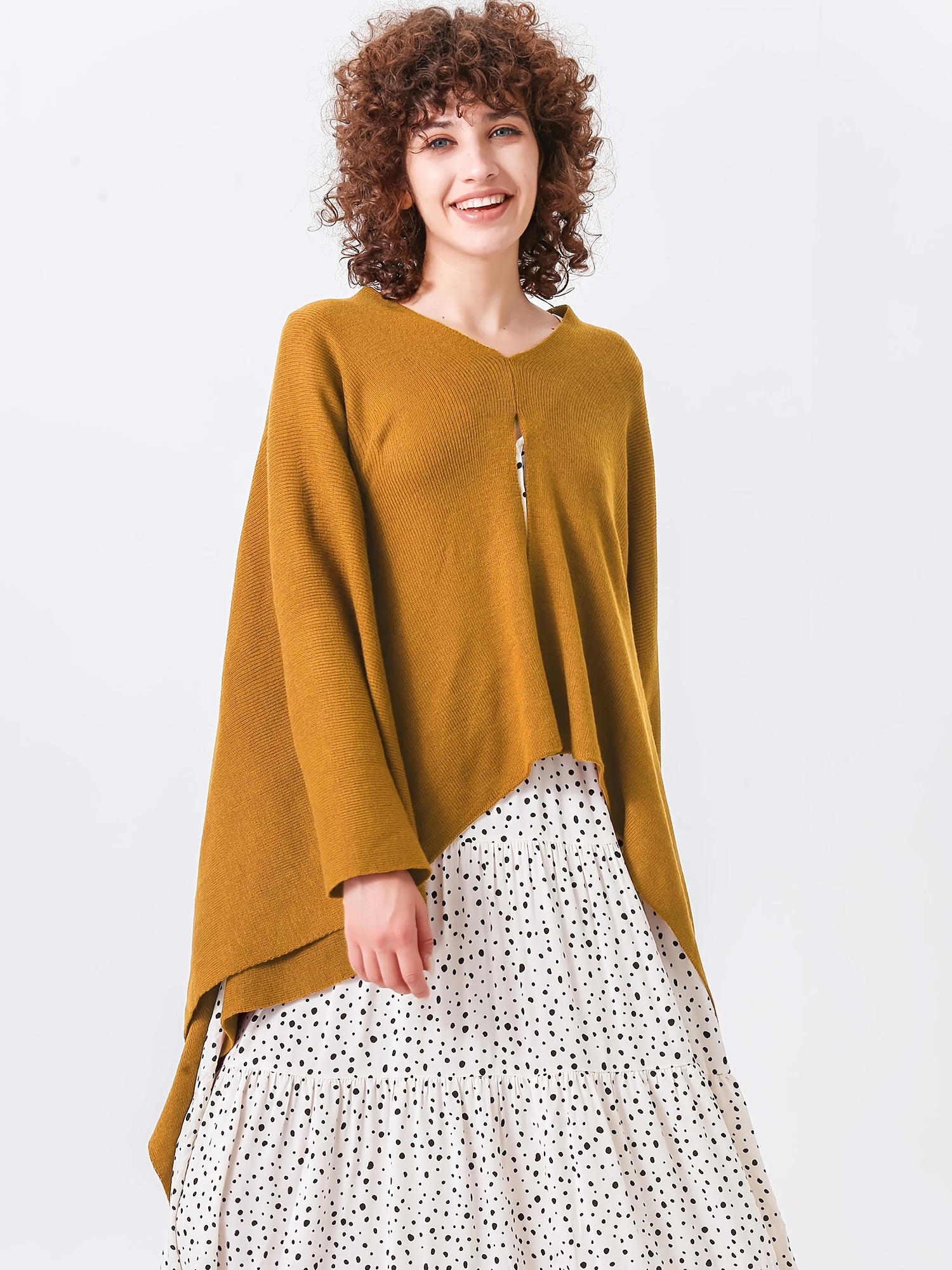 Womens clearance poncho jumper