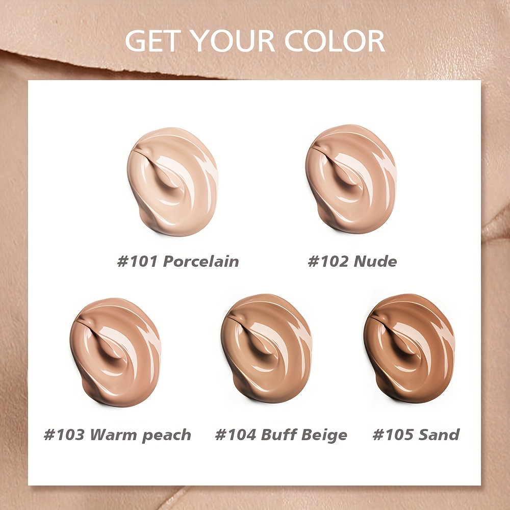 Silky Soft Liquid Foundation Matte Full Coverage Lightweight