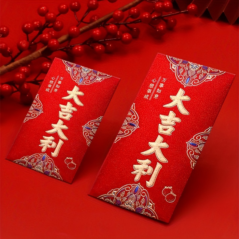 Chinese Red Envelopes Lucky Money Pockets Hollow Out Design HongBao for  Spring Festival, New Year, Christmas, Birthday, Wedding, Bussiness Occasion