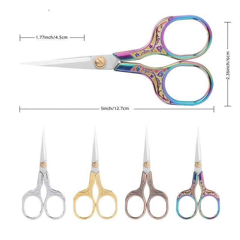 Stainless Steel Vintage Sewing Scissors Perfect Fabric - Temu