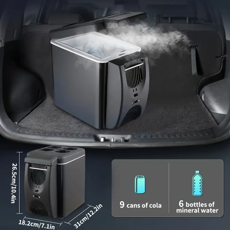 Car Refrigerator Portable Mini Fridge 6 Liter Electric 12v Beverage Seafood  Fruits Travel, 90 Days Buyer Protection