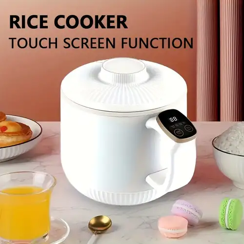 Aessdcan Bear Rice Cooker 2 Cups Uncooked, Small Rice Cooker Steamer with Removable Nonstick Pot, One Touch&Keep Warm Function, Mini Rice Cooker for