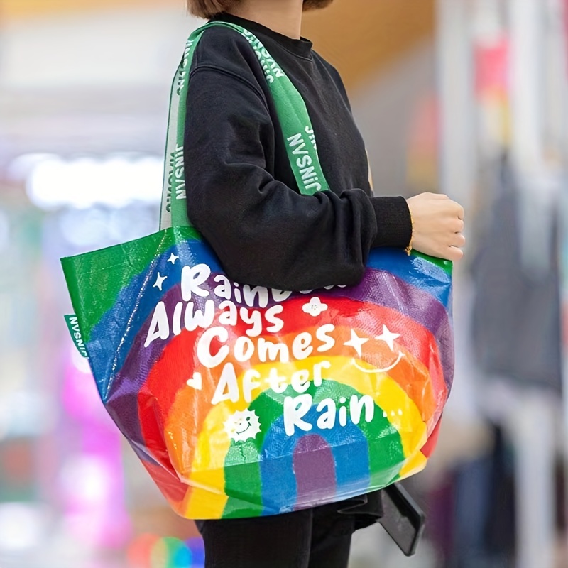 Rainbow Bag LGBT Tote Bag Gay Pride Bag Reusable Shopping 