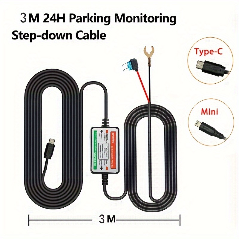 24/7 Parking Monitor Time lapse Recording Dash Cam Hardwire - Temu