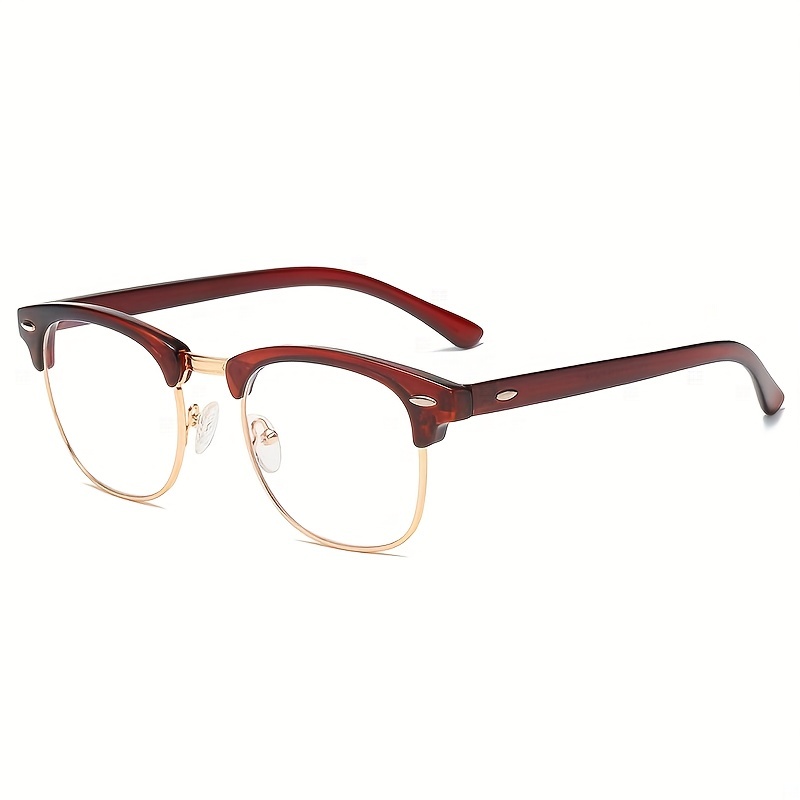 Women's Semi Rimless Light Blocking Glasses Frame