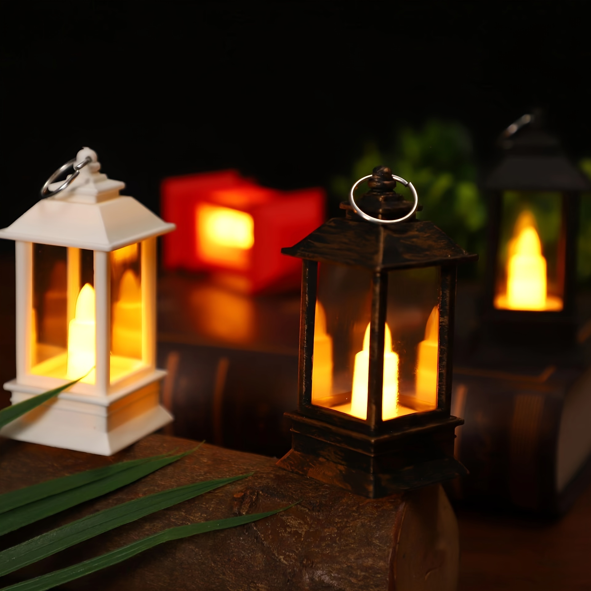 Halloween Mini Lantern Decorative With Led Candle Bulk Small - Temu