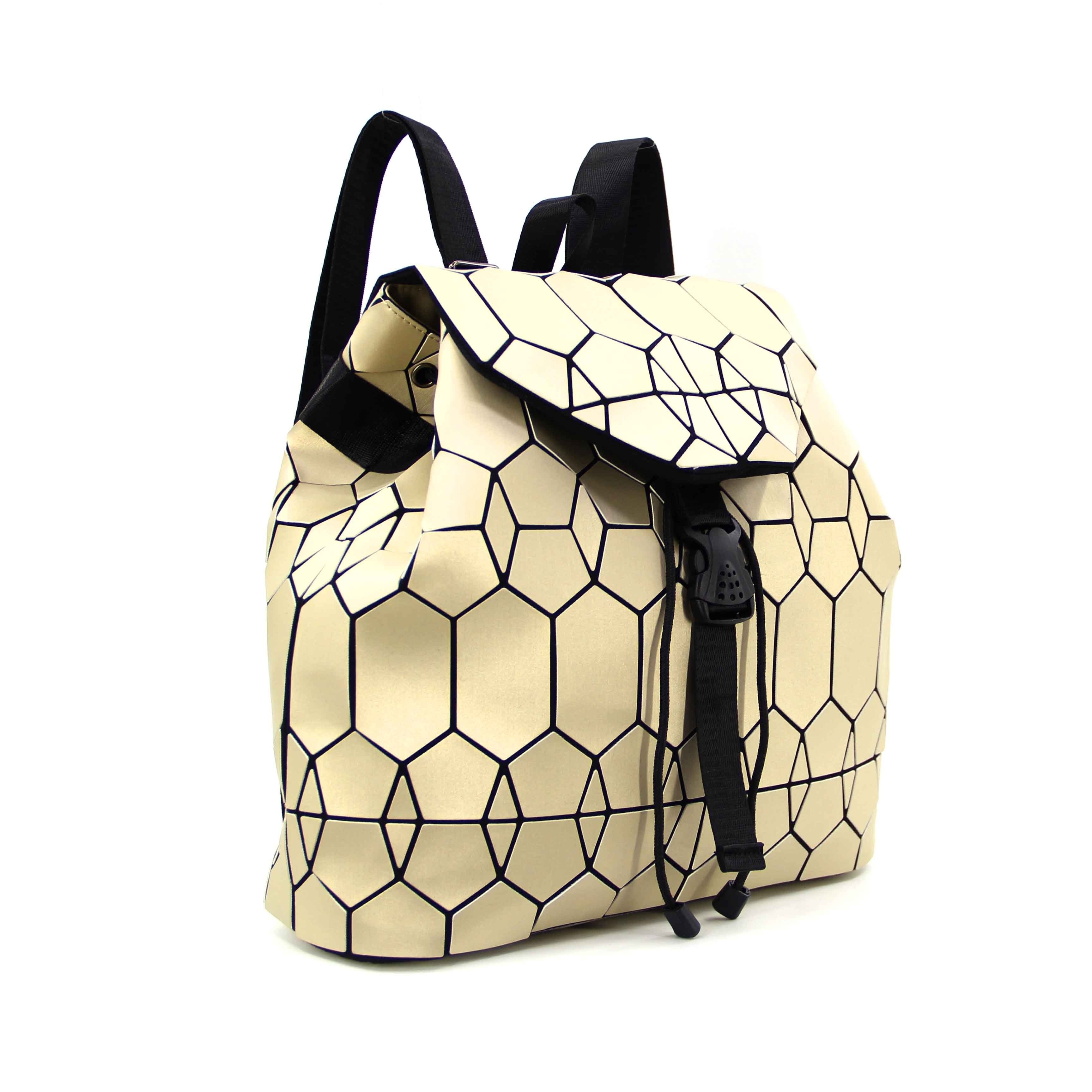 Geometric Pattern Duffel Bag Double Handle Unisex Style