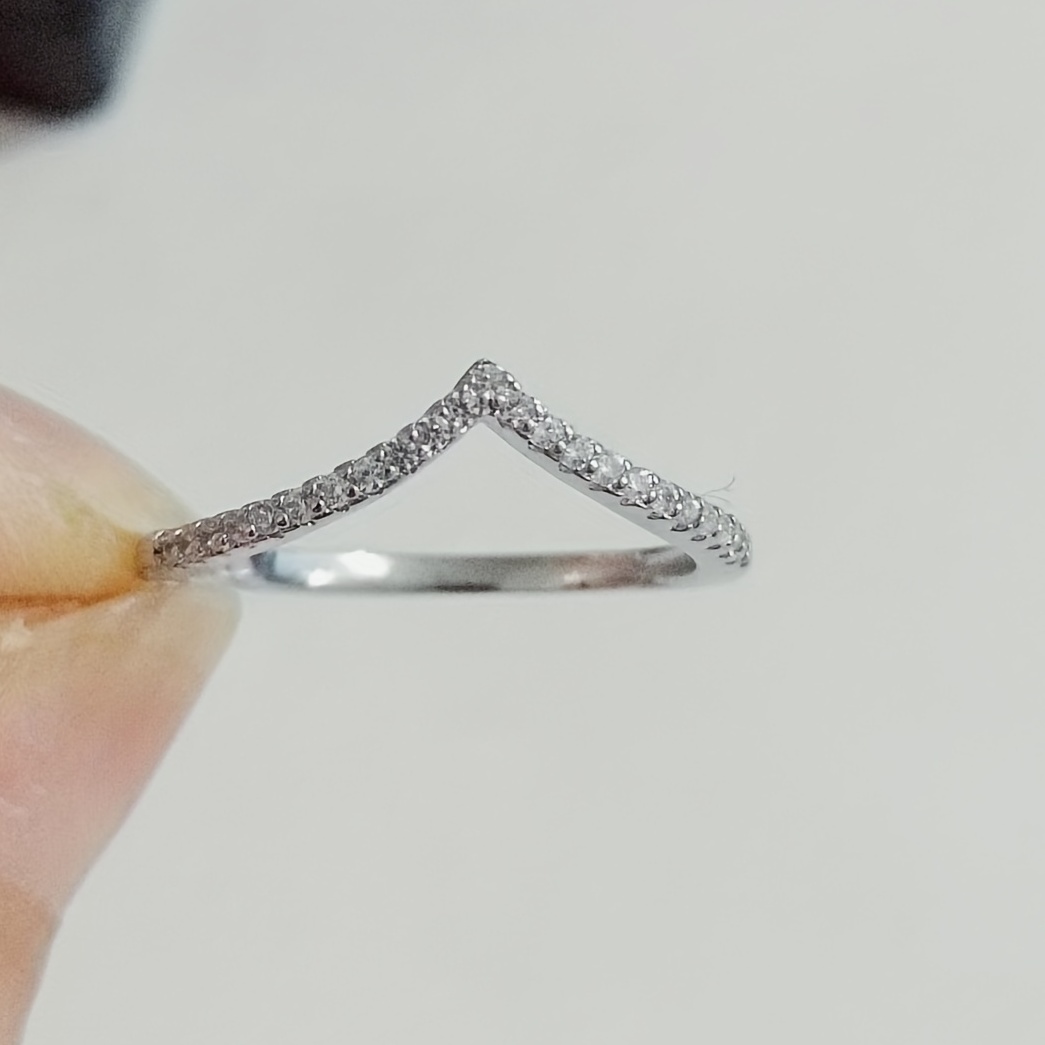 Copper Zircon Ring Set