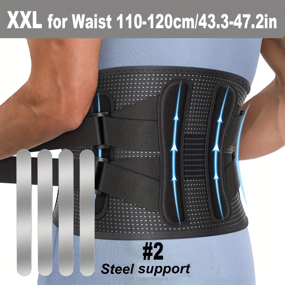 Breathable Waist Trainer Gym Girdle Back Lumbar Support Belt with 8 Stays  Adjustable Abdominal Binder for