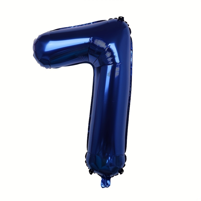 Ballon d'aluminium Figure 1 Année Bleu 86Cm Anniversaire Ballon d