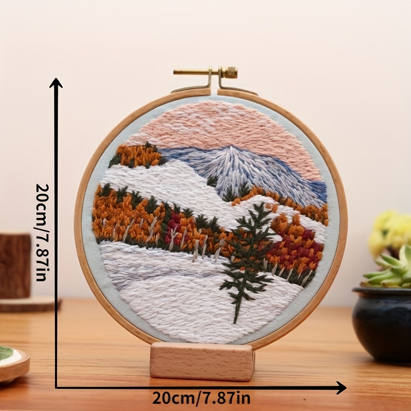 Leisure Arts Embroidery Kit 6 Snowy Forest- Cross Stitch Kits for  Beginners - Embroidery kit for Beginners - Embroidery Kits for Adults -  Embroidery
