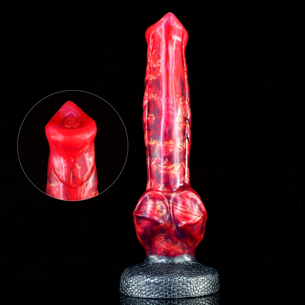 Large Knot Wolf Dildo Powerful Suction Cup Silicone Fantasy Temu