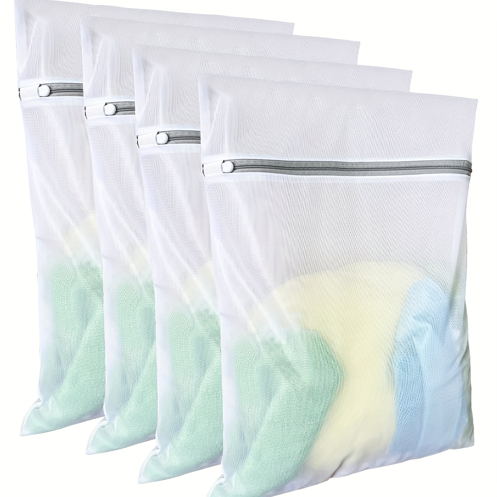 Mesh Laundry Bags For Delicates With Premium Zipper Travel - Temu