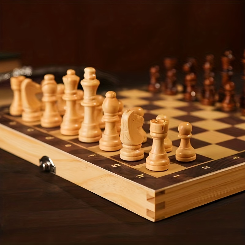Conjunto de jogos de tabuleiro de xadrez de viagem portátil