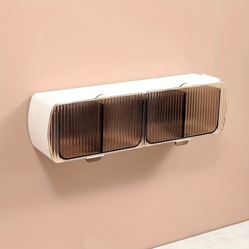Wall Mounted Seasoning Box Kitchen Storage Salt Seasoning Jar