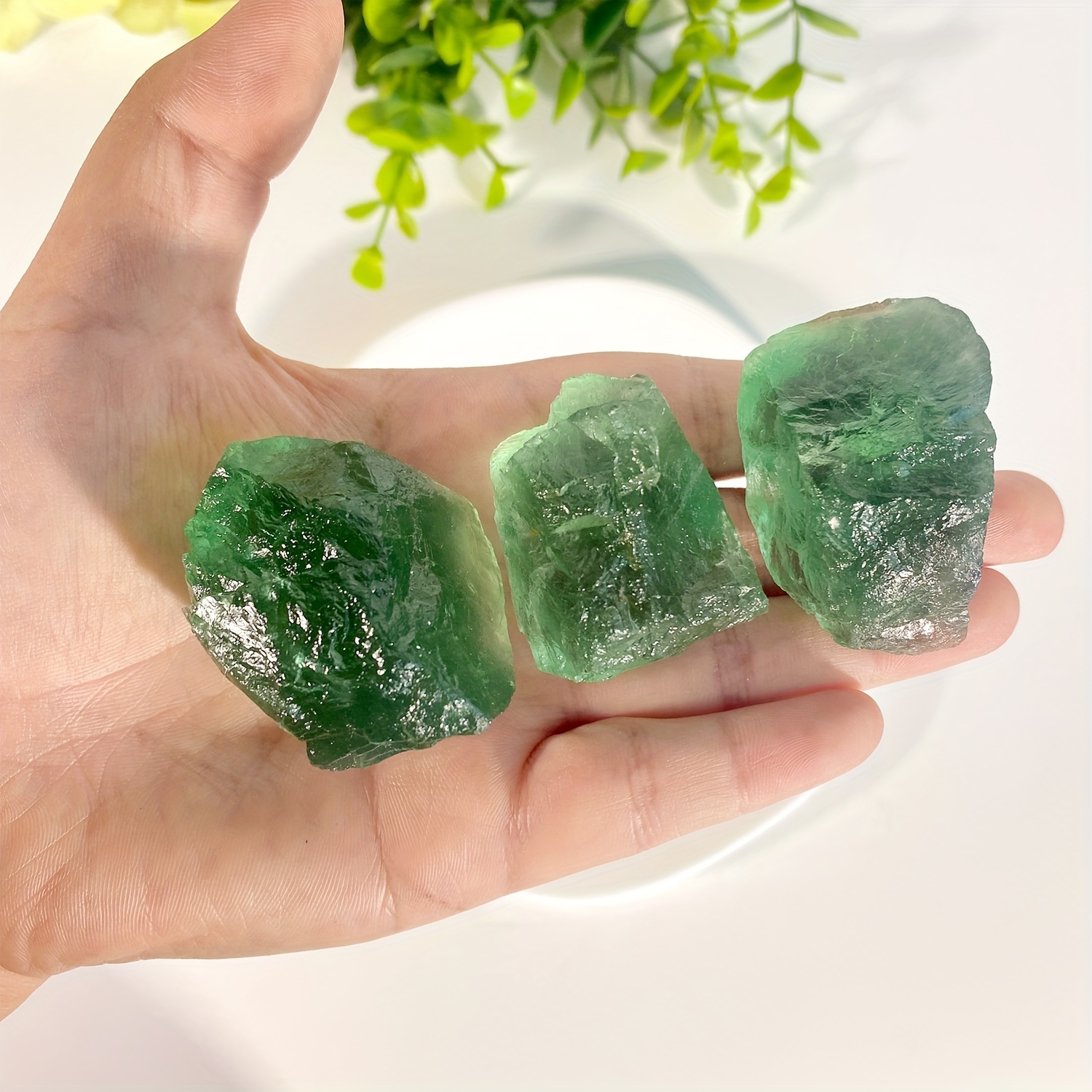 Light Green Fluorite Crystals Healing Crystals For Reiki - Temu