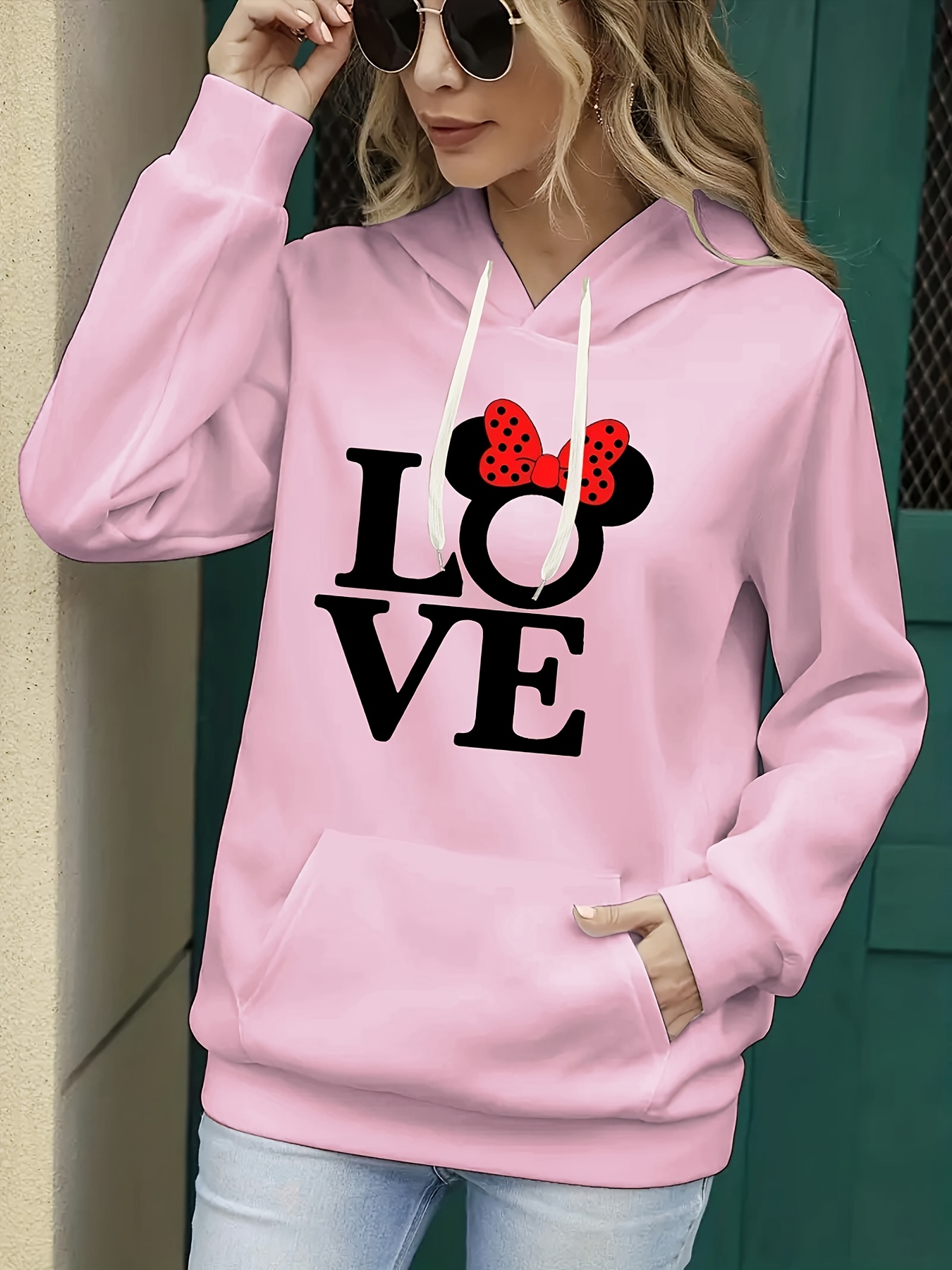 Love & Sports Women's Long Sleeve Pullover Hoodie 