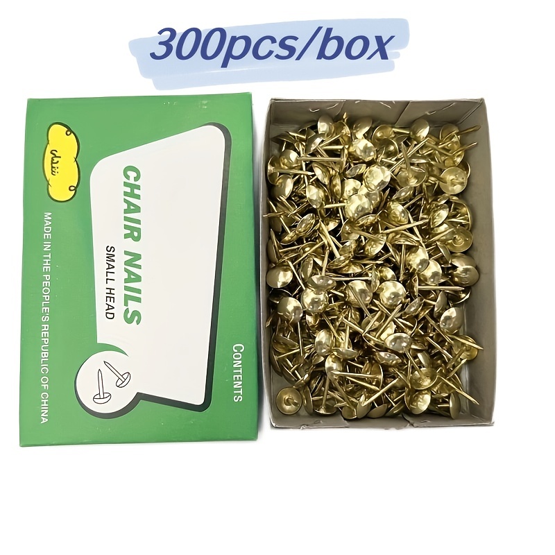 400 Drawing Pins Gold Silver Push Pins Cork Board Thumb Tacks Boxed  Stationery