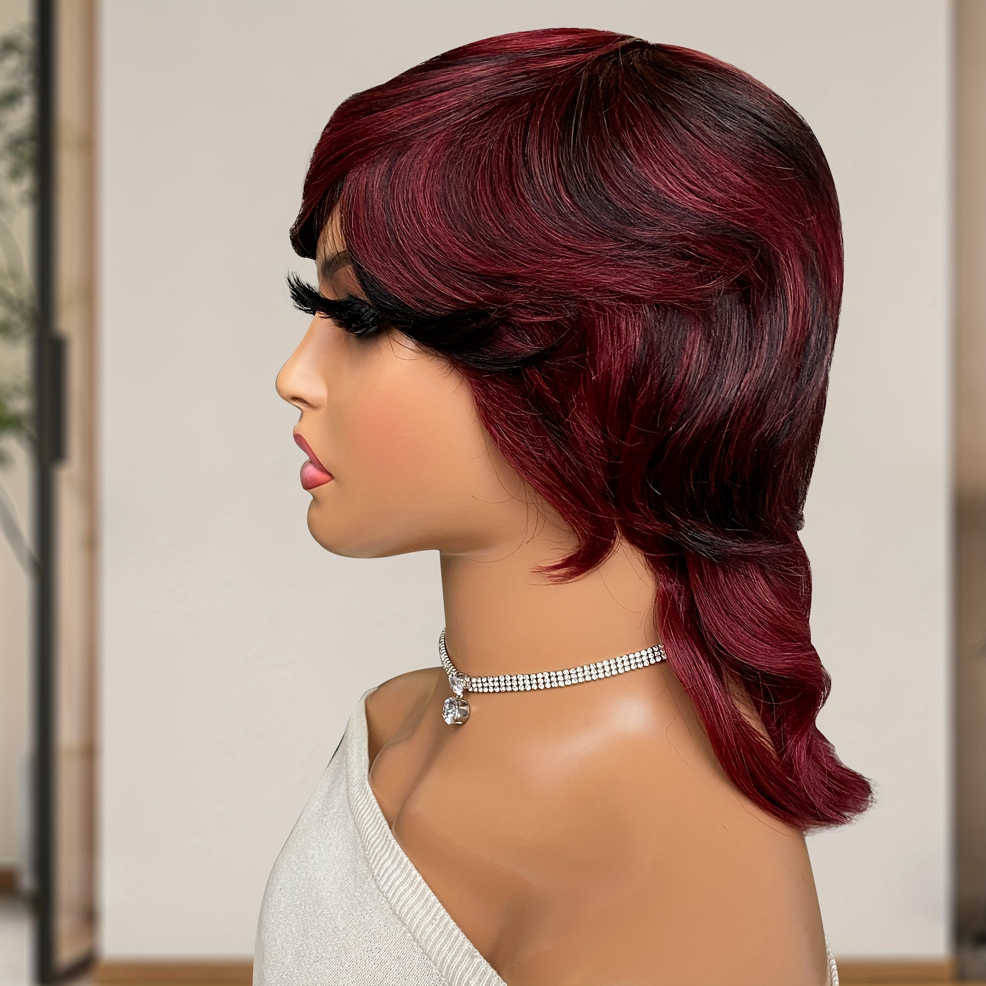 Mullet 2024 wig red