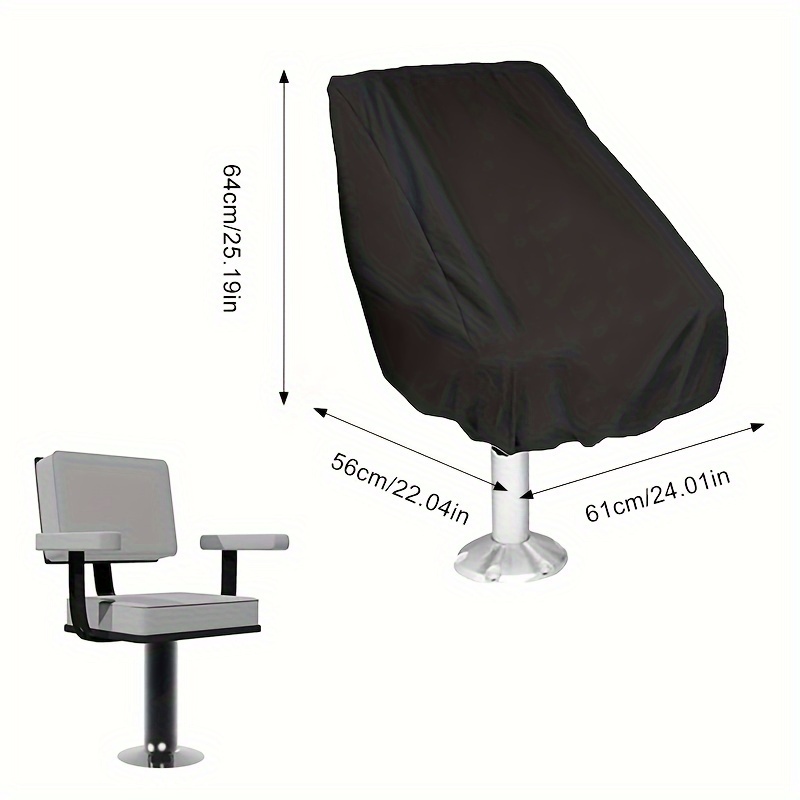 Funda para Asiento de Barco 210D, Funda para Silla, Funda para Silla de para Exteriores, Funda Protectora para…: retailer-supplied image