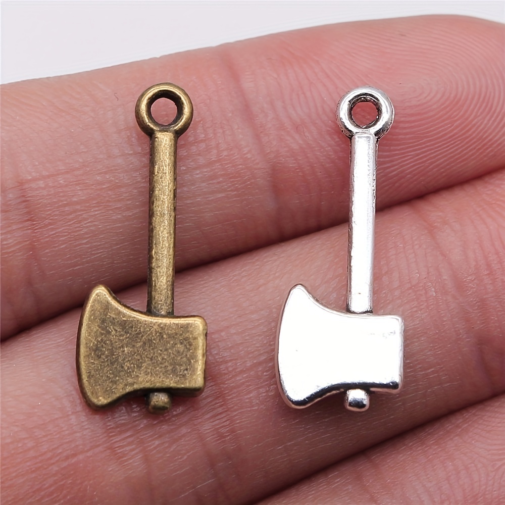 Ancient Silvery/ancient Copper Axe Charms Jewelry Diy - Temu