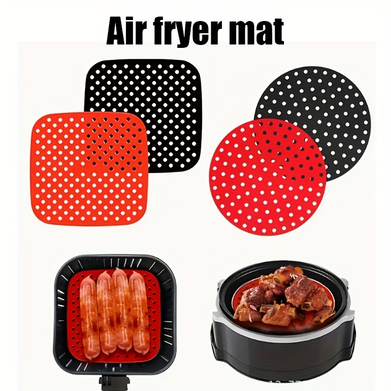 Airfryer Backpapier Ölbeständig und ölabsorbierend Air Fryer Einwegpapier  Liner für Grillplatte Runde Ofen Pfanne Pad