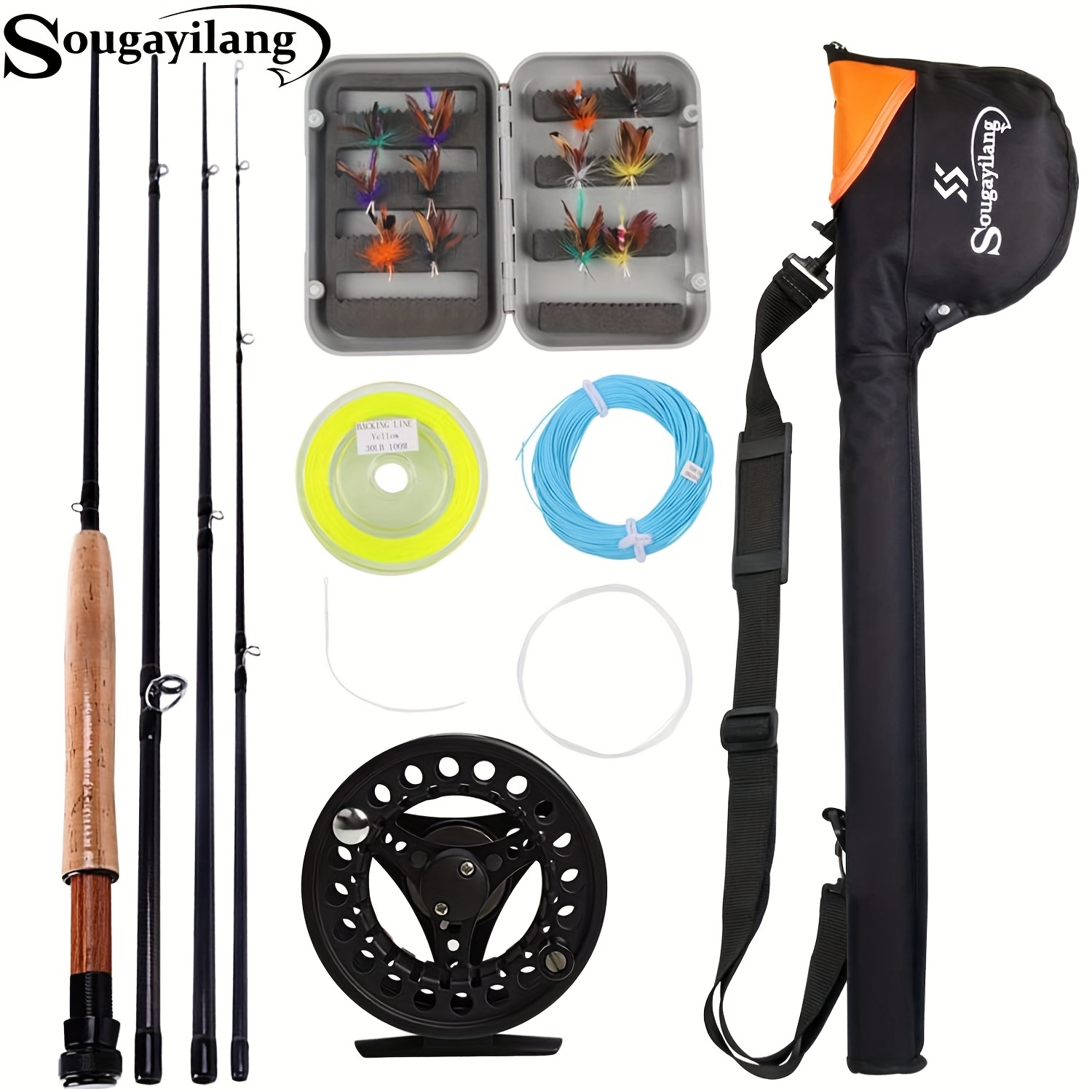 Sougayilang Fly Fishing Rod With Reel Combo Kit Fly Rod And - Temu Canada